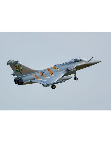 Avion rc Jet 64mm EDF Dassault Rafale PNP kit (Grey/Tiger) w/ reflex system
