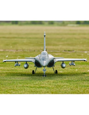 Avion rc Jet 64mm EDF Dassault Rafale PNP kit (Grey/Tiger) w/ reflex system