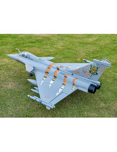 Avion rc Jet 64mm EDF Dassault Rafale PNP kit (Grey/Tiger) w/ reflex system