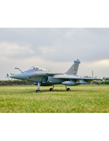 Avion rc Jet 64mm EDF Dassault Rafale PNP kit (Grey/Tiger) w/ reflex system