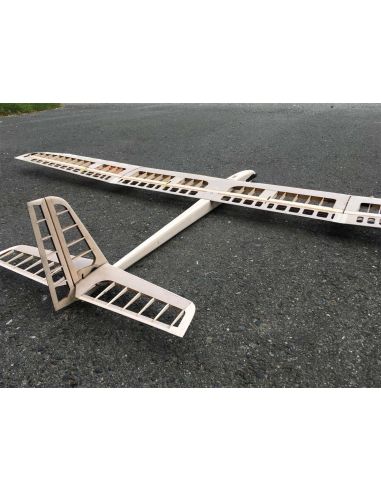 Planeur RC, Robbe Modellsport Slider Q High Performance 4 volets Modèle d'avion électrique, kit contreplaqué