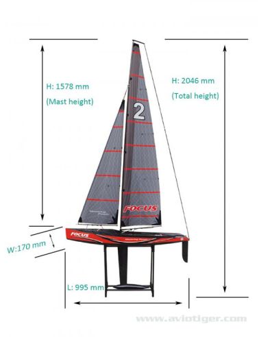 Modélisme voilier rc, FOCUS V2 PNP