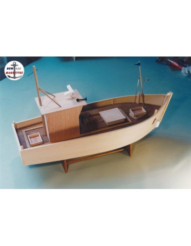 Bateau de pêche Marie morgan Maquette navigante construction bois. Modèle d'initiation