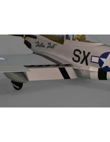Avion RC Phoenix Model P-51 Mustang gris/vert 50-60cc GP/EP ARF 2.2m
