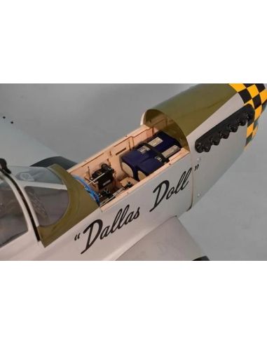 Avion RC Phoenix Model P-51 Mustang gris/vert 50-60cc GP/EP ARF 2.2m