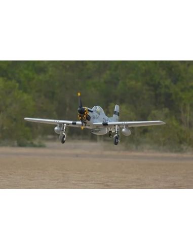 Avion RC Phoenix Model P-51 Mustang gris/vert 50-60cc GP/EP ARF 2.2m
