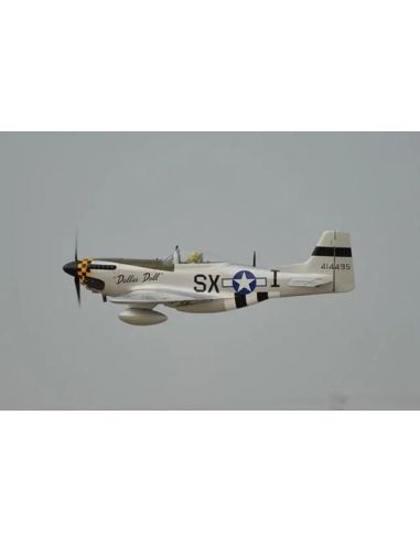 Avion RC Phoenix Model P-51 Mustang gris/vert 50-60cc GP/EP ARF 2.2m