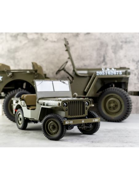 Modelisme R/C voiture 1/12 Willys MB scaler RTR car kit