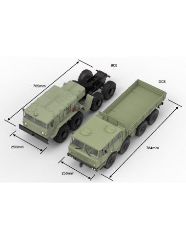 Voiture et camion RC, Crawling kit - DC8 1/12