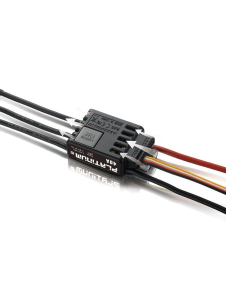 Variateur modelisme ESC Controleur Brushless 3-4S 40A Platinum Pro V4 HOBBYWING