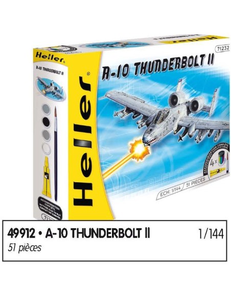MAQUETTE AVIONS MILITAIRE HELLER A-10 THUNDERBOLT 2 - LCDP - Radiocommande.fr