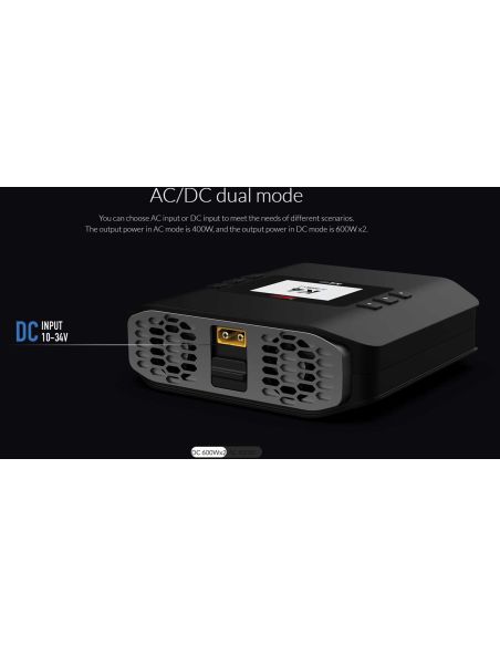 Chargeur modélisme ISDT K4 Smart Charger AC/DC 1-8S / 2x 20A 2x 600W
