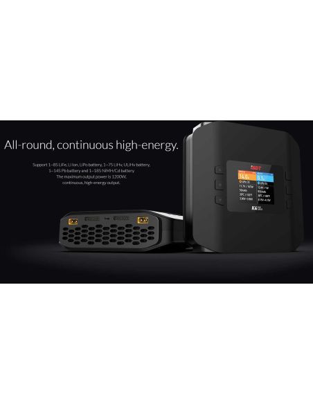 Chargeur modélisme ISDT K4 Smart Charger AC/DC 1-8S / 2x 20A 2x 600W
