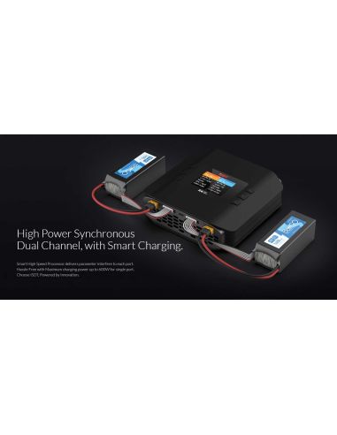 Chargeur modélisme ISDT K4 Smart Charger AC/DC 1-8S / 2x 20A 2x 600W