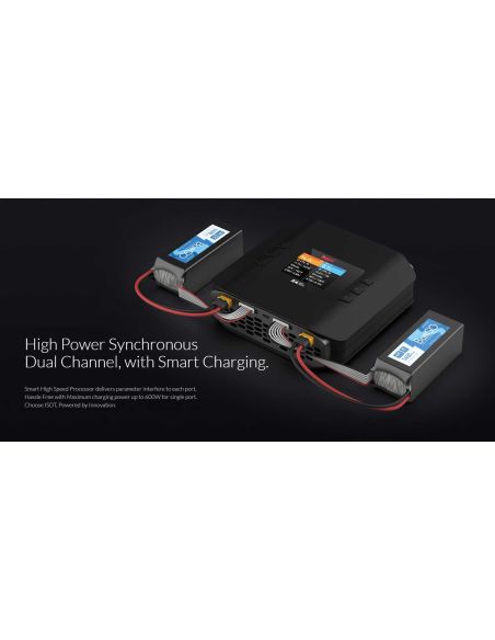 Chargeur modélisme ISDT K4 Smart Charger AC/DC 1-8S / 2x 20A 2x 600W