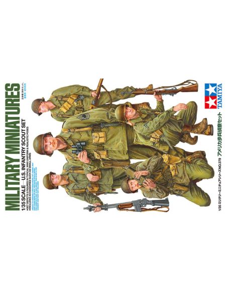 Modelisme maquette Groupe d'éclaireurs U.S. 2é G.M. Tamiya