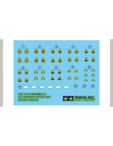 Modelisme maquette Groupe d'éclaireurs U.S. 2é G.M. Tamiya
