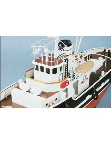 Bateau Remorqueur de port au 1/30 l'Akragras