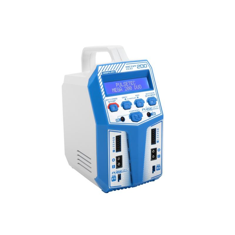 CHARGEUR PULSETEC MEGA 200 DUO | Ventedemodelisme.fr