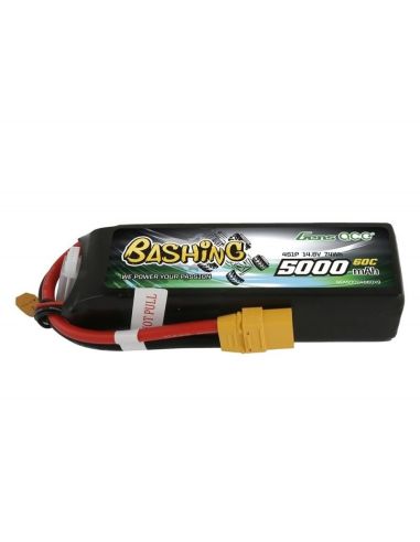 Accu LIPO Batterie Gens Ace Bashing-Series, Lipo 4S 14.8V 5000mAh 60C Prise XT90