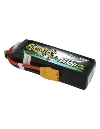 Accu LIPO Batterie Gens Ace Bashing-Series, Lipo 4S 14.8V 5000mAh 60C Prise XT90