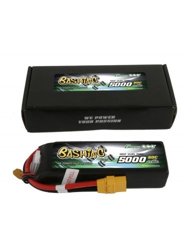 Accu LIPO Batterie Gens Ace Bashing-Series, Lipo 4S 14.8V 5000mAh 60C Prise XT90