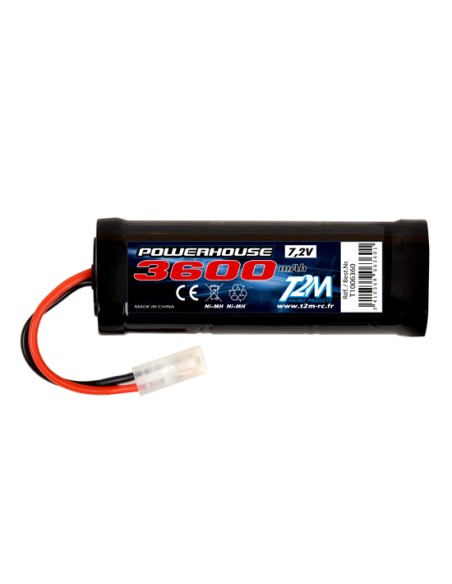 Accu Ni-MH 3600 mAH 7.2V | Ventedemodelisme.fr
