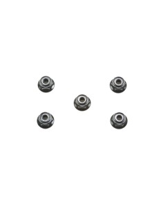 Ecrous nylstop alu noir