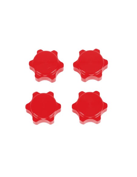 Ecrous de roues rouge 17mm (4p)
