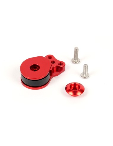 Sauve servo alu 25T rouge (1p)
