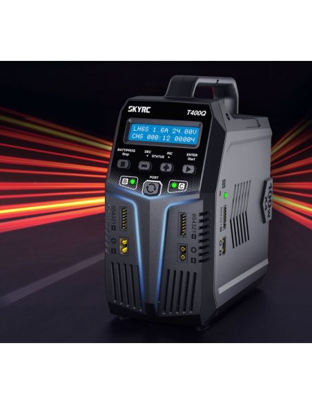 Chargeur modélisme T400Q Quattro AC/DC Charger (4x 100W)