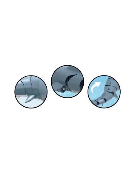Bateau SHARKY - LE REQUIN BLEU, 4 CANAUX 2,4 GHZ, RTR