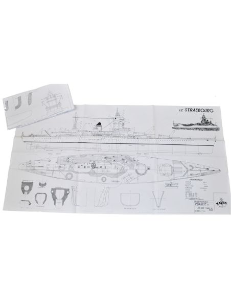 Bateau rc Plan du cuirassé Le Strasbourg