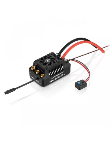 Modelisme rc variateur Ezrun MAX5 HV G2 ESC Sensorless 250 Amp, 6-12s LiPo, BEC 8A