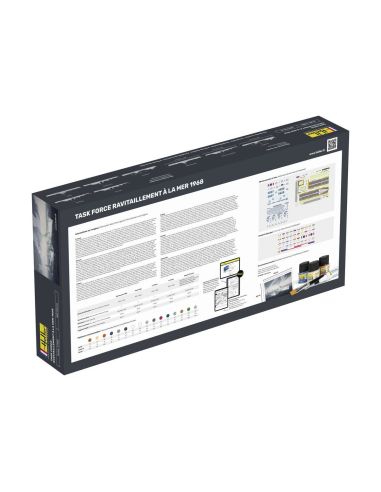 Maquette statique Heller Starter Kit Task Force - Ravitaillement à la mer 1968 1/400