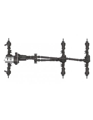 Crawling kit - AT6 EMO 6x6 1/10 RTR Kit (blue)