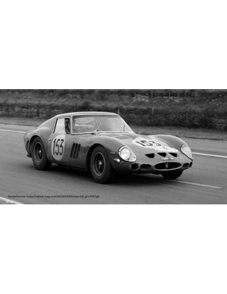 Voiture de collection CMC Ferrari 250 GTO,Tour de France 1962,Piper/Margulies, 153 Édition limitée 2200 pièces.