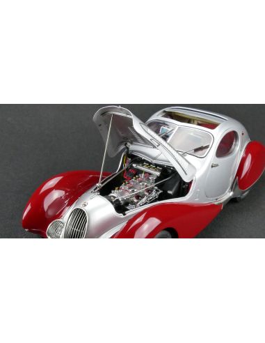 Voiture de collection CMC Talbot-Lago Coupé T150 C-SS Figoni & Falaschi "Teardrop", 1937-39 argent / rouge Édition limitée 1500 