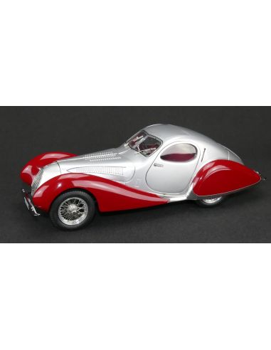 Voiture de collection CMC Talbot-Lago Coupé T150 C-SS Figoni & Falaschi "Teardrop", 1937-39 argent / rouge Édition limitée 1500 