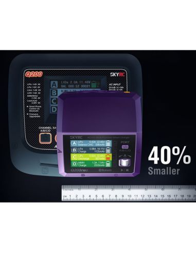 Chargeur modélisme Q200 neo Quattro AC/DC Charger (AC max 200W - DC max 400W)