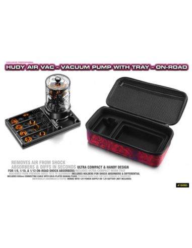 Pompe à vide avec plateau Hudy Piste 1/8-1/10-1/12