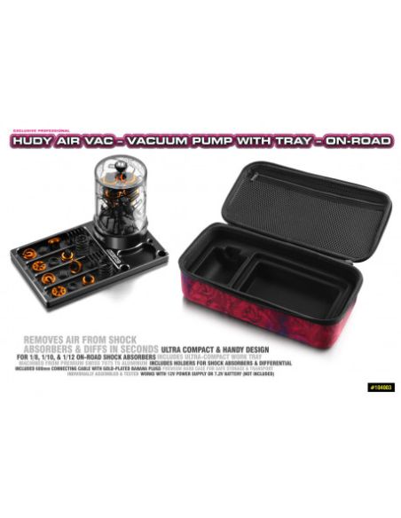 Pompe à vide avec plateau Hudy Piste 1/8-1/10-1/12