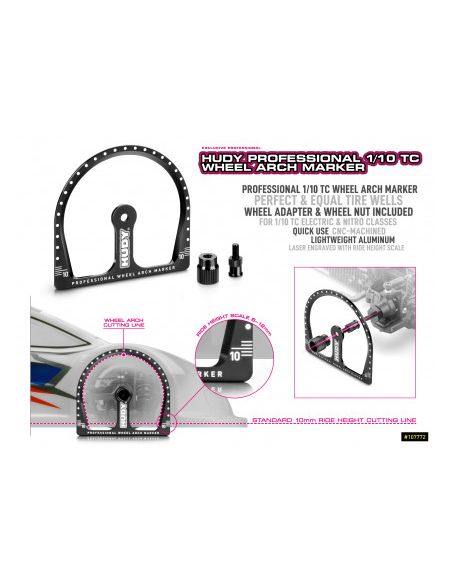 Kit de traçage de roue carrosserie 1/10 TC
