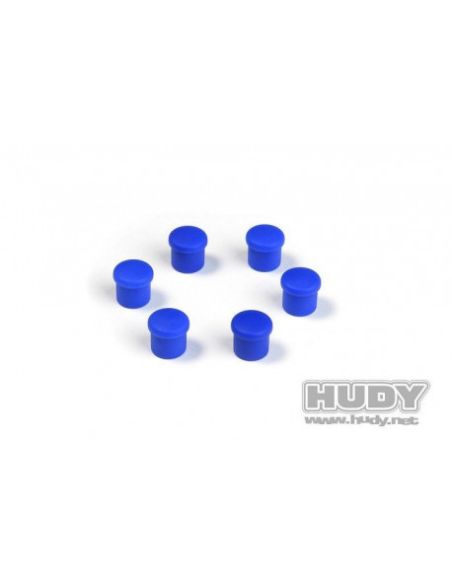 Bouchon de manche 14mm bleu (6)