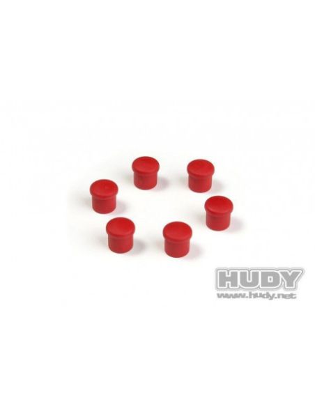 Bouchon de manche 14mm rouge (6)