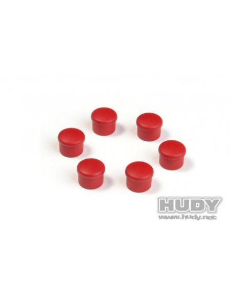 Bouchon de manche 18mm rouge (6)