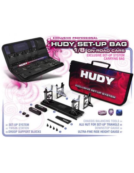Banc de réglage 1/8 piste + accessoires