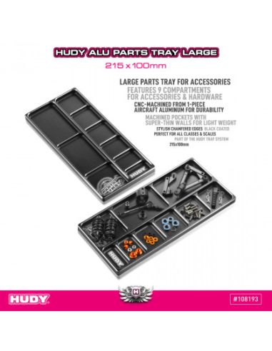 Plateau alu Hudy large 215x100mm