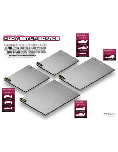 Planche de réglage Light 1/10 Piste - Titan
