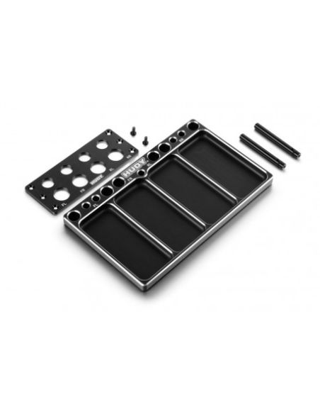 Plateau alu Hudy pour diffs et amortisseurs TT 1/8